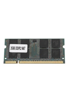 Mémoire RAM GENERIQUE Mémoire DDR2 2Go 667 MHz PC2-5300 pour Ordinateurs Portables 200 Pin pour Carte Mère Intel / AMD Transmission de Donnée