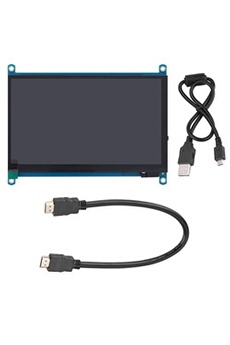 LCD HDMI 7 pouces (H) 1024 * 600 IPS Capacitif avec Sortie Tactile Ecran Tactile pour Raspberry Pi