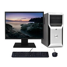 PC Precision T1600 Xeon E3-1225 3.10GHz 8Go/2To Wifi W10 + Ecran 19