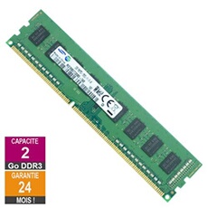Barrette Mémoire 2Go RAM DDR3 M378B5773SB0-CK0 DIMM PC3-12800U