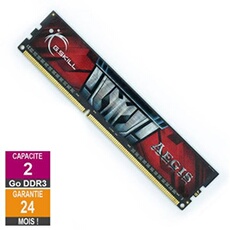 Barrette Mémoire 2Go RAM DDR3 F3-1600C11D-8GIS DIMM PC3-12800U