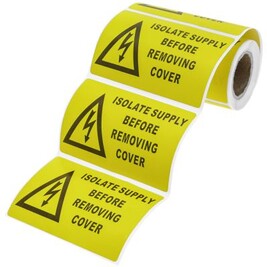 MD Labels Étiquettes Avertissement 'Ne S'empile Pas !' 100x100 Mm – Rouleau 500 Pcs – Rouge Fluo – Logistique & Envoi