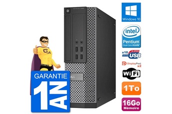 PC De Bureau Dell PC Dell Optiplex 7020 Sff Intel G3220 Ram 16Go Disque Dur 1To Windows 10 WiFi