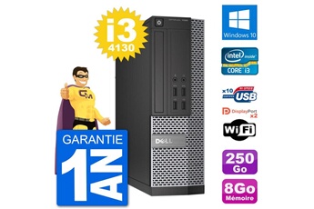 PC De Bureau Dell PC Dell Optiplex 7020 Sff Intel I3-4130 Ram 8Go Disque Dur 250Go Windows 10 WiFi