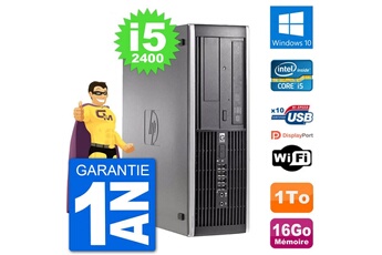 PC De Bureau HP PC HP Compaq 6200 Pro Sff Intel i5-2400 Ram 16Go Disque Dur 1To Windows 10 WiFi