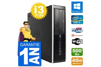 PC De Bureau HP PC HP Compaq 6200 Pro Sff Intel I3-2120 Ram 4Go Disque Dur 500Go Windows 10 WiFi