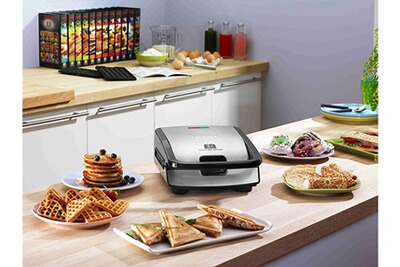Tefal Croques et gauffres snack time hapiness 700 w inox 