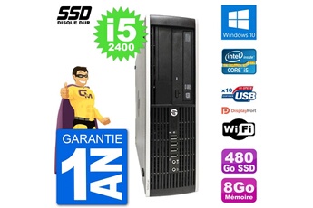 PC De Bureau HP PC HP Compaq Pro 6300 Sff Intel i5-2400 Ram 8Go SSD 480Go Windows 10 WiFi