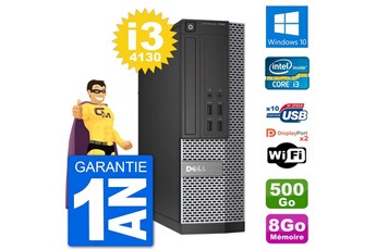 PC De Bureau Dell PC Dell Optiplex 7020 Sff Intel I3-4130 Ram 8Go Disque Dur 500Go Windows 10 WiFi
