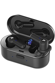 KLIM Pods - Ecouteurs sans fil avec micro - intra-auriculaire - Bluetooth - noir