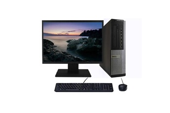 PC De Bureau Dell PC Dell Optiplex 7010 Dt Core i5-2400 3.10Ghz 16Go/1To WiFi W10 + Ecran 20