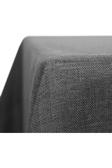 nappe de table deconovo nappe imperméable effet lin anti-tâche pour salle à manger 130x160 cm gris