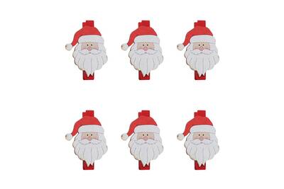 Article De Decoration Generic Decorations De Noel Cartoon Clip En Bois Bricolage Pere Noel Petit 5cm Clip En Bois Decorations 314 Darty