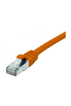 Câbles réseau Komelec Micro KOMELEC FRANCE Câble Ethernet Cat 6a F/utp Lsoh Snagless Orange 25m
