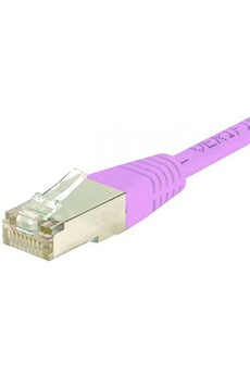 Câbles réseau Komelec Micro KOMELEC FRANCE Câble Ethernet Cat 6a F/utp Lsoh Snagless Rose 0.30m