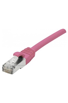 Câbles réseau Komelec Micro KOMELEC Câble Ethernet Cat 6a F/utp Lsoh Snagless Rose 1m