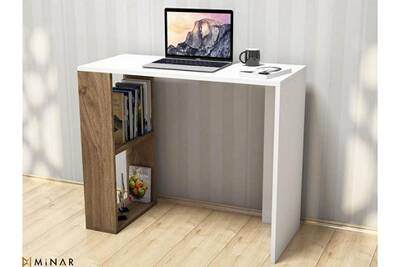 Bureau Home Mania Homemania Bureau Nano Avec Etageres Pour Bureau Chambre Noyer Blanc En Bois 90 X 40 X 75 Cm Darty Bureau Home Mania Homemania Bureau Nano Avec Etageres Pour Bureau Chambre Noyer Blanc En Bois 90 X 40 X 75 Cm Darty