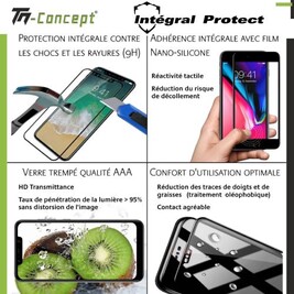 Protection d'écran pour smartphone TM Concept Verre trempé teinté Huawei Mate 20 Lite - Privacy Protection d'écran pour smartphone TM Concept Verre trempé teinté Huawei Mate 20 Lite - Privacy
