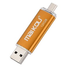 GENERIQUE - Clé USB 2.0 - 128 Go - OTG Double Connectique Haute Vitesse
