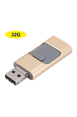Clé USB grande capacité 32G Portable Trois-en-Un Mini U Disk pour interface  Apple