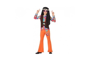 Déguisement enfant Euroweb Costume pour enfants hippie orange (2 pcs) - un deguismement taille - 3-4 ans