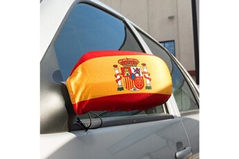 Accessoire siège auto Euroweb Housses avec drapeau espagnol pour rétroviseurs - supporteur espagne voiture