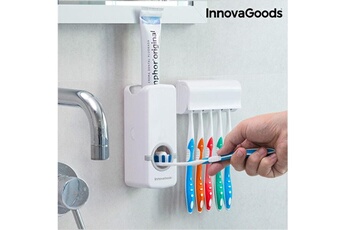 Autres jeux créatifs Euroweb Distributeur de dentifrice avec porte brosse à dents en abs - hygiene dentaire et soin de la bouche