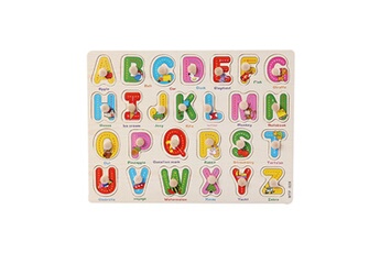 Jouets éducatifs GENERIQUE Numéro en bois lette puzzle jigsaw apprentissage précoce bébé enfants jouets éducatifs e