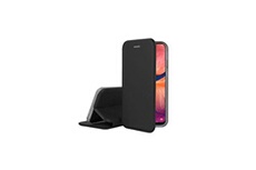 Etui Folio Cover en Cuir noir pour Samsung Galaxy A20e
