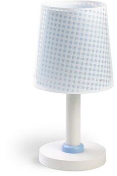lampe à poser dalber vichylampe à poser 30 cm bleu