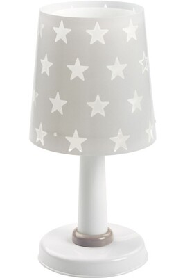 Lampe à poser Dalber Lampe de table Stars brillent dans le gris foncé 30 cm