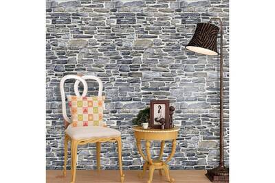 Article De Decoration Aucune 3d Papier Peint Brique Effet Pierre