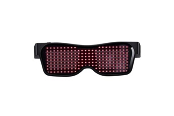 Autres jeux créatifs AUCUNE Stand by bt app led light up sunglasses shades clignotant blin glow glasses party rouge