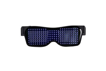 Autres jeux créatifs AUCUNE Stand by bt app led light up sunglasses shades clignotant blin glow glasses party bleu