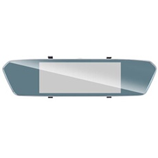7" Mirror Dash Cam 1080P A Double Ecran Arrière Rearview Avant Objectif Caméra De Recul MH441