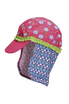 casquette et chapeau goodies playshoes capuchon résistant aux uv bleu/rose taille 49 cm