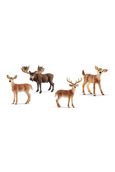 Chaises hautes et réhausseurs bébé Schleich Schleich - figurines animaux sauvages (cerfs, biches, élans, faon)
