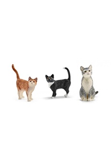 Chaises hautes et réhausseurs bébé Schleich Schleich - set de 3 figurine chat