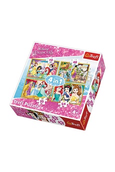 Puzzle Imagin 4 puzzles princesses - + 4 ans - 35/48/54/70 pièces