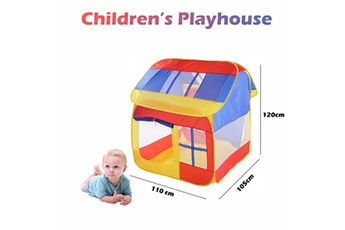 Autres jeux créatifs AUCUNE Les enfants d'enfants se plient jouent la tente de château dans / la maison de jouet extérieure pour des filles de garçons rouge