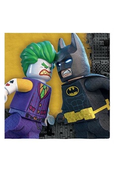 serviettes de table LEGO Batman 20 pièces 33 x 33 cm