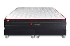 Ensemble double sommier + matelas BOOST ressorts ensachés et mémoire de forme 180x200
