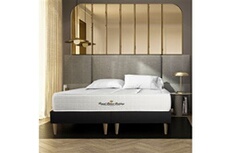 Ensemble matelas ressorts ensachés + mémoire de forme maxi épaisseur Windsor 180x200 double sommier