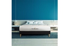 Ensemble matelas à mémoire de forme maxi épaisseur Balmoral 200x200 sommier KIT noir