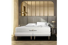 Ensemble matelas ressorts ensachés + mémoire de forme maxi épaisseur Windsor 200x200 double sommier