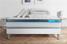 Pack PERFORM 140x190 Mousse à mémoire de forme ProfiZone 5 zones Ultra épaisseur + Couette + 2 oreillers