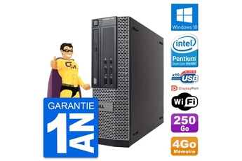 PC De Bureau Dell PC Dell Optiplex 790 Sff Intel G630 Ram 4Go Disque Dur 250Go Windows 10 WiFi