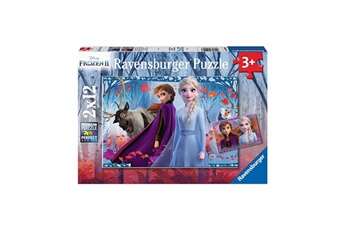 Puzzle Ravensburger Puzzles 2x12 p - voyage vers l'inconnu / disney la reine des neiges 2