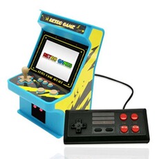 Borne d'arcade OEM Mini Console borne d'arcade Portable 2.8 pouces - 256 jeux Classiques Retro - Bleu