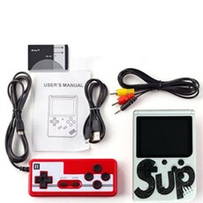Manette OEM Console de jeux Portable Rétro Classic 3 pouces avec manette - 400 jeux Classiques - Blanc